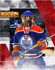 Rompecabezas personalizado para mascotas 'Edmonton Doggos Hockey'