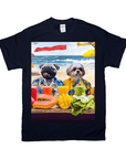 Camiseta personalizada para 2 mascotas 'The Beach Dogs'