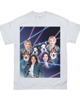 1980s Lazer Portrait Personalized T-Shirt for Pets and Humans Custom Portrait Tee