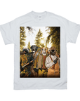 Camiseta personalizada con 4 mascotas 'Los Cazadores'