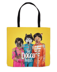 Bolsa de asas personalizada para 3 mascotas 'The Doggo Beatles'