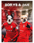 Póster Personalizado para 2 mascotas 'Poland Doggos'