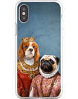 Funda personalizada para teléfono con 2 mascotas 'Reina y Archiduquesa'