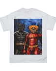 Camiseta personalizada para 2 mascotas 'Batdog & Flash Doggo'