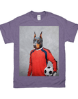 Camiseta personalizada para mascotas 'El portero de fútbol'
