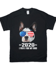 Camiseta personalizada para mascotas '2020 Voto por mi perro'
