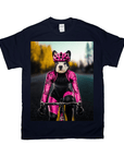 Camiseta personalizada para mascotas 'La ciclista femenina'