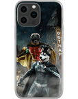 Funda personalizada para teléfono con 2 mascotas 'Bat Dog & Robpaw'