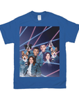 1980s Lazer Portrait Personalized T-Shirt for Pets and Humans Custom Portrait Tee