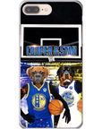 Funda personalizada para teléfono con 2 mascotas 'Golden State Doggos'