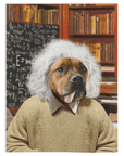 Manta personalizada para mascotas 'Albert Pawstein'