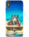 Funda para teléfono personalizada 'Top Paw'