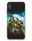 Funda personalizada para teléfono con 2 mascotas 'Teenage Mutant Ninja Doggos'