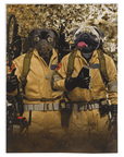 Manta personalizada para 2 mascotas 'Dog Busters'
