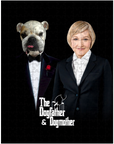 Rompecabezas personalizado de mascota/humano 'The Dogfather & Dogmother'