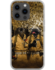 Funda para móvil personalizada con 2 mascotas 'Dog Busters'