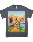 Camiseta personalizada con 3 mascotas 'The Rainbow Bridge 3 Pet'