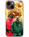 Funda personalizada para teléfono con 2 mascotas 'Squid Paws'
