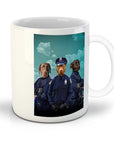 Taza Personalizada con 3 Mascotas 'Los Oficiales de Policía'