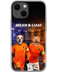 Funda personalizada para teléfono con 2 mascotas 'Holland Doggos'
