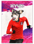 Póster Mascota personalizada 'Korea Doggos Soccer'
