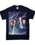 1980s Lazer Portrait Personalized T-Shirt for Pets and Humans Custom Portrait Tee