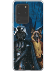 Funda personalizada para teléfono con 2 mascotas 'Darth Woofer & Jedi-Doggo'