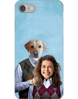 Funda para teléfono personalizada 'Step Doggo & Human (hembra)'