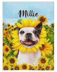 Manta personalizada para mascotas 'El Girasol'