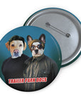 Perros de Trailer Park (2 - 3 mascotas) Chapa personalizada