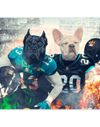 Póster Personalizado para 2 mascotas 'Jacksonville Doggos'