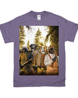 Camiseta personalizada con 4 mascotas 'Los Cazadores'