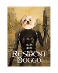 Lienzo personalizado para mascotas 'Resident Doggo'