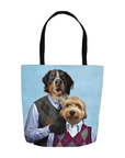 Bolsa de mano personalizada para 2 mascotas 'Step Doggo & Doggette'