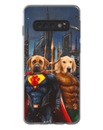 Funda personalizada para teléfono con 2 mascotas 'Superdog & Aquadog'