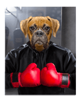 Lienzo de pie personalizado para mascotas 'El Boxer'