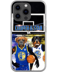 Funda personalizada para teléfono con 2 mascotas 'Golden State Doggos'