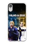 Funda personalizada para teléfono con 2 mascotas 'Finland Doggos'