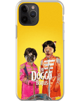 Funda personalizada para teléfono con 2 mascotas 'The Doggo Beatles'