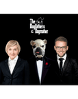 Póster personalizado de mascota/humano 'The Dogfathers & Dogmother'