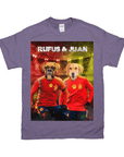 Camiseta Personalizada 2 Mascotas 'Spain Doggos Soccer'