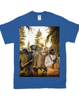 Camiseta personalizada con 4 mascotas 'Los Cazadores'