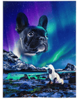 Manta personalizada para mascotas 'Majestic Northern Lights'