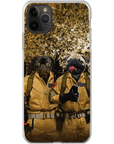 Funda para móvil personalizada con 2 mascotas 'Dog Busters'