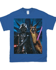 Camiseta personalizada para 2 mascotas 'Darth Woofer & Jedi-Doggo'