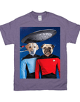 Camiseta personalizada para 2 mascotas 'Doggo-Trek'