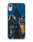 Funda personalizada para teléfono con 2 mascotas 'Darth Woofer & Jedi-Doggo'