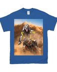 Camiseta personalizada para mascotas 'El piloto de motocross'