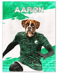 Póster Mascota personalizada 'Saudi Arabia Doggos Soccer'