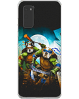 Funda personalizada para teléfono con 2 mascotas 'Teenage Mutant Ninja Doggos'